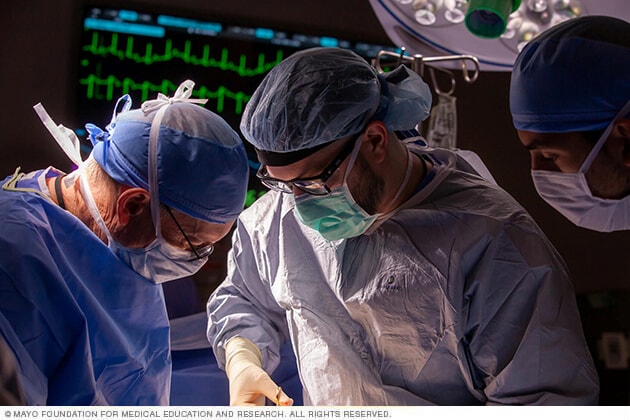 Division of General Surgery team members work together during surgery at Mayo Clinic in Arizona.